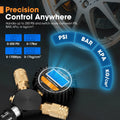 4 Way Digital Tyre Inflator - 250 PSI - Inflates Four Tyres at Once, Nitto Style Fittings, Heavy Duty Hoses