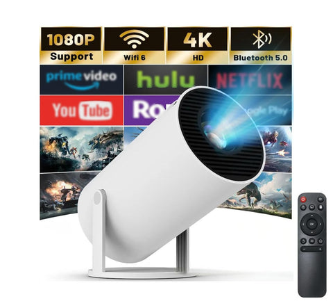 Mini Wi-Fi Projector - Bluetooth, 180 Degree Rotation