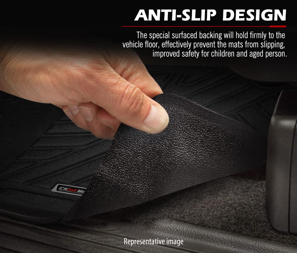 Custom Fit Car Floor Mats for Isuzu D-MAX 2021 Onwards - Black - Laser Measured TPE, Raised Edge, 3 Piece Set