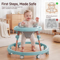 3-in-1 Baby Walker and Activity Table - Mint - 4 Height Positions, Folding Frame, 6-18 Months