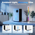 Portable Dehumidifier 2L Tank - White - Removes 500-1000ml a Day, Covers 50sqm, 24 Hour Timer, Auto Shut Off