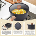 Classic Cookware Set 19 Piece - Black - Nonstick Granite Coating, Fixed Stay Cool Handles, PFOA and PFOS Free