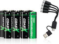 COAST ZITHION-X AA/AAA USB-C Rechargeable Lithium Batteries 8 Pack - SuperSaverAU - view 2