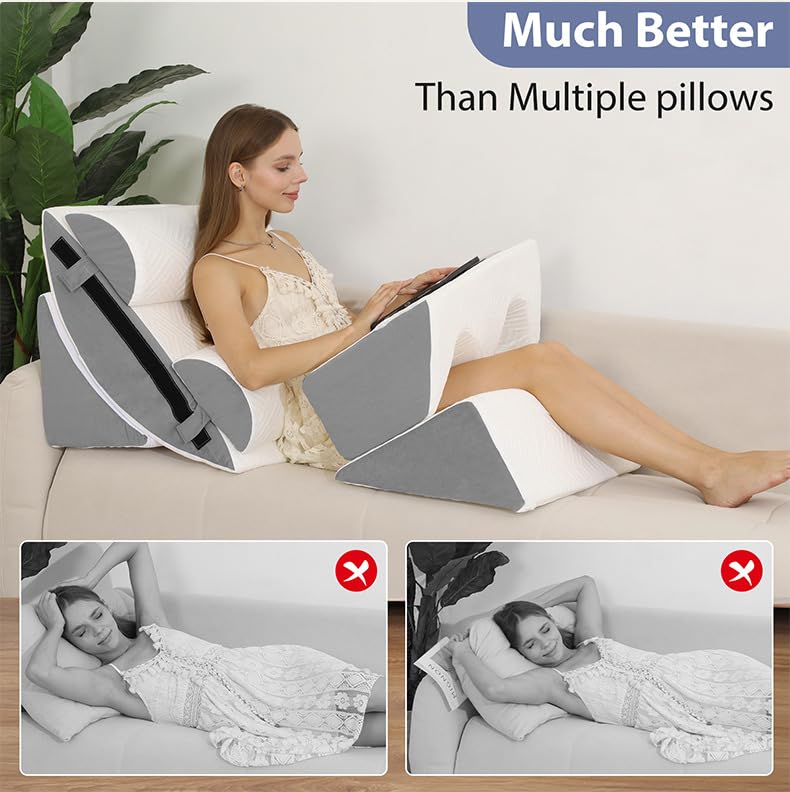 Orthopaedic Bed Wedge Pillow Set - 6 Piece