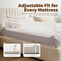 Folding Bed Rail for Toddlers - 180 x 60cm - Height Adjustable, Anchor Straps, AS/NZS Certified
