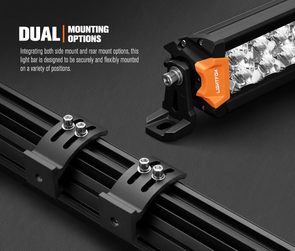 LED Light Bar 40 Inch Dual Row - 240W 18040 Lumens - Spot Flood Combo, IP68, Die Cast Aluminium, Oslon LEDs