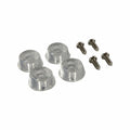 Surface Gard Screw In Bumpers - 22mm - Vinyl - Transparent - 4 Pack - SuperSaverAU - view 1