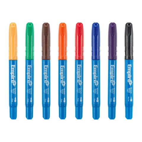 Empire 8 Piece Permanent Marker Pack - Multi Coloured - 18.8mm x 186mm - Durable Ink - SuperSaverAU - view 2