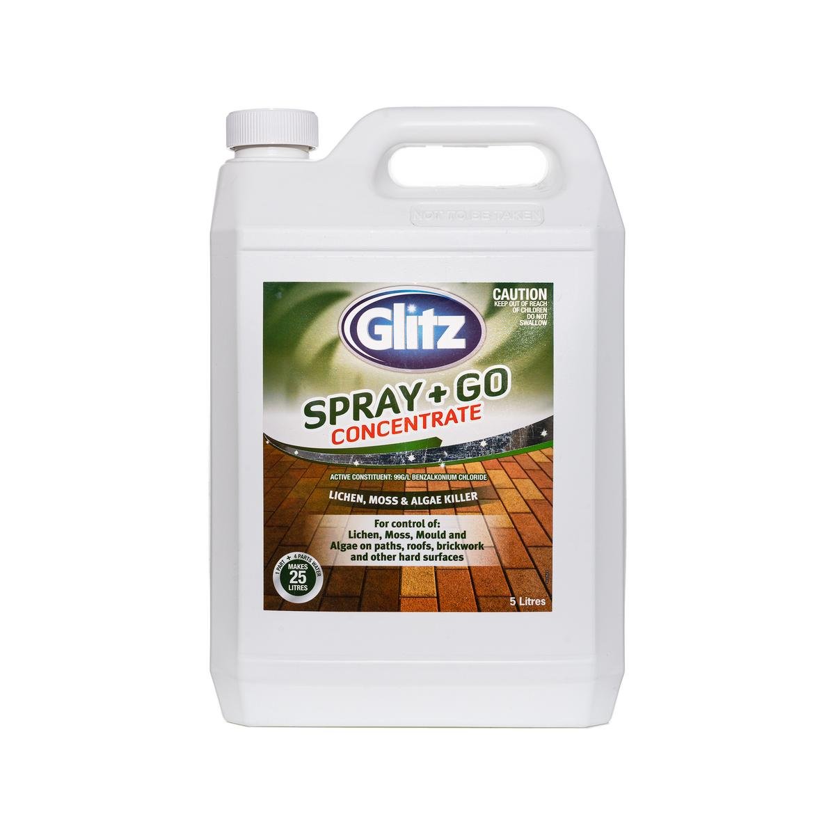 Glitz Spray and Go Concentrate 5L - Lichen Moss Algae Killer - SuperSaverAU - view 1