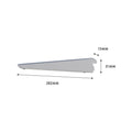 Flexi Storage Home Solutions 270mm White Double Slot Bracket Steel 40kg