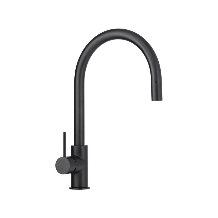 Mondella 35mm Matt Black Pull Out Sink Mixer - Lead-Free Brass - 360° Swivel Spout - SuperSaverAU - view 1