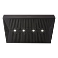 Schweigen 120cm Wall Mounted BBQ Rangehood - Black, 3000m³/h, 4 Speeds, Touch Controls - CL8912BSP2KIT