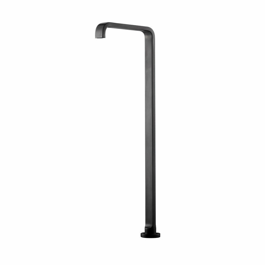 Rogerseller Pinch freestanding bath spout 250mm deep - Graphite finish - floor standing - 3606003205