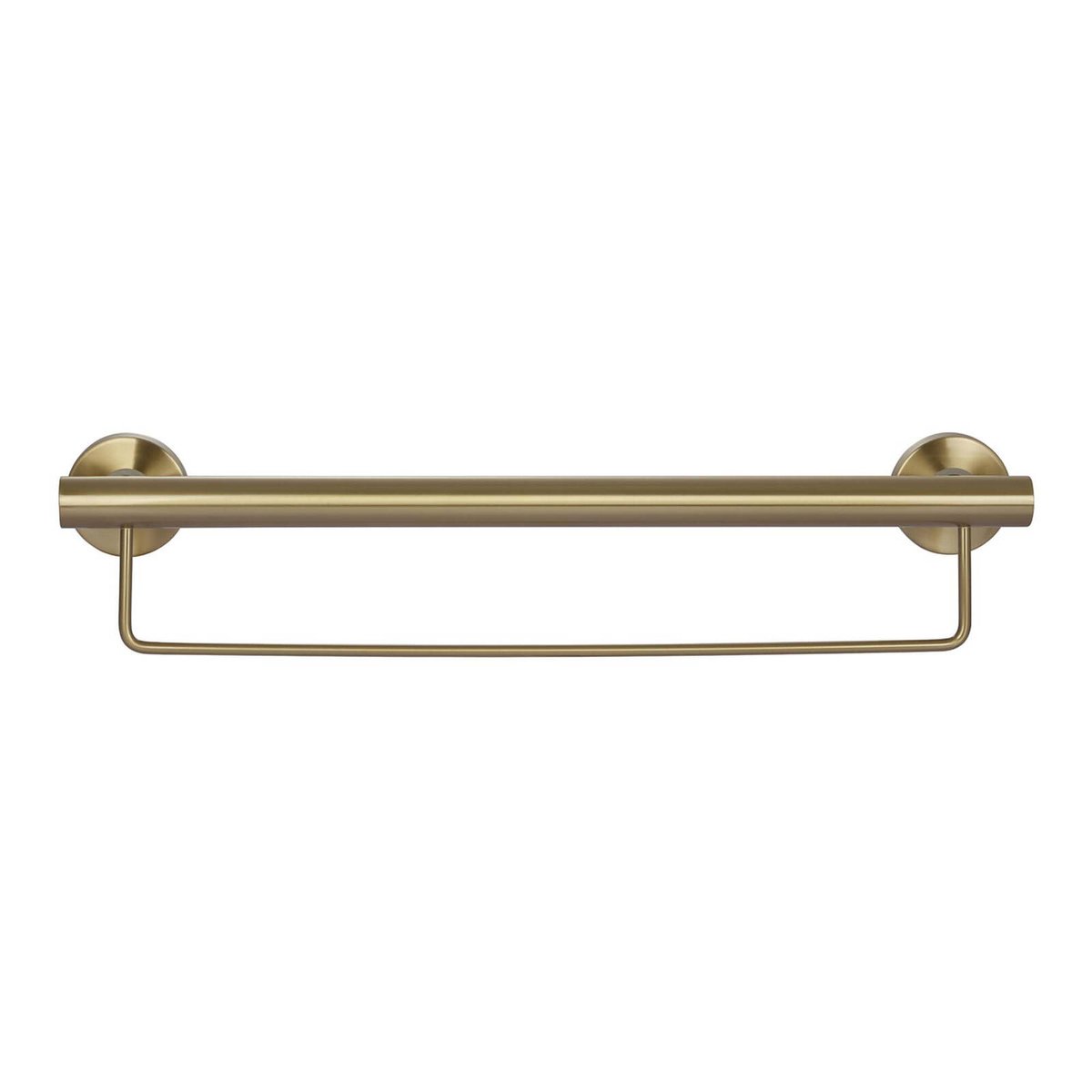 Evekare 600mm Towel Rail with Grab Rail - Brushed Brass - Durable Support - SuperSaverAU - view 3