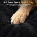 Orthopedic Dog Bed with Waterproof Lining - Black, Medium 71 x 58 x 8cm - Memory Foam, Coral Fleece, Washable Cover