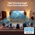 Projector Screen with Stand 100 Inch - 235 x 195cm - 16:9, 1080P, Polyester Fabric, 25mm Steel Frame, Carry Bag
