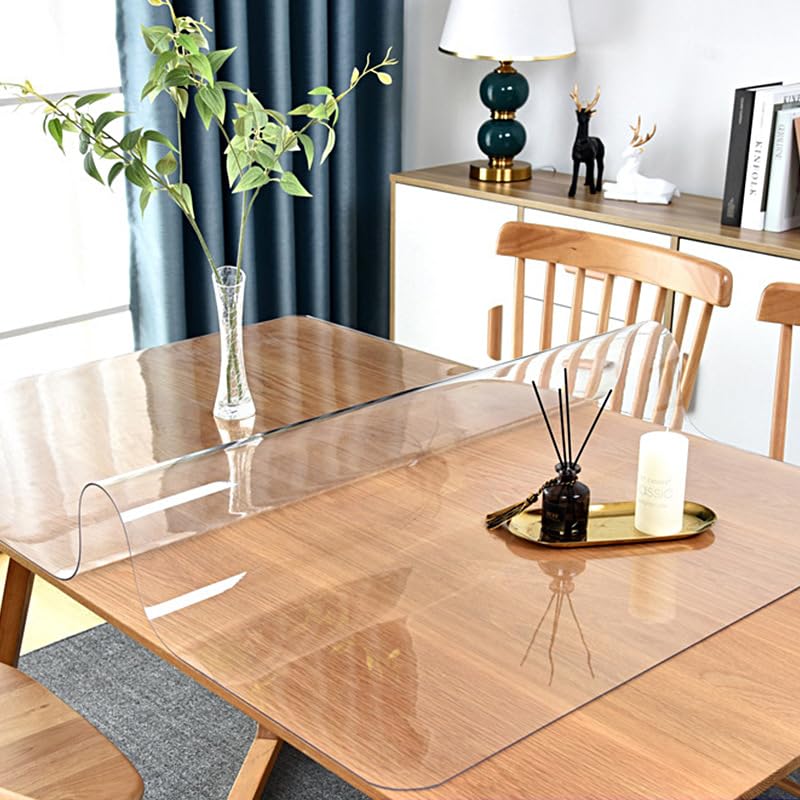 Clear PVC Table Protector Mat 60 x 100cm - 1.5mm