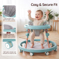 3-in-1 Baby Walker and Activity Table - Mint - 4 Height Positions, Folding Frame, 6-18 Months