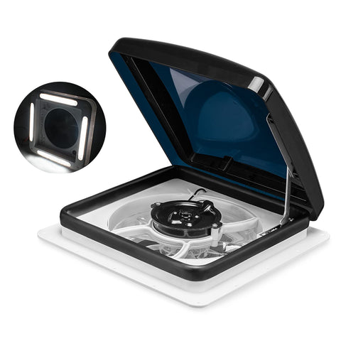 12V Caravan Roof Vent Fan - 280 x 280mm - Reversible Airflow, 5 Speeds, Under 36dB, Fits 11 Inch Roof Openings