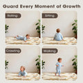 Foldable Baby Play Mat 200 x 180cm - Forest - Upgraded 2cm XPE Foam, Waterproof, Reversible