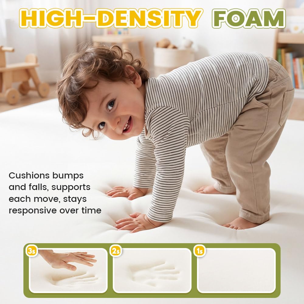 Soft Play Set 7 Piece - Morandi - Crawl Tunnel, PU Leather Foam Blocks, Non-Slip Base