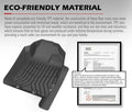Custom Fit Car Floor Mats for Isuzu D-MAX 2021 Onwards - Black - Laser Measured TPE, Raised Edge, 3 Piece Set