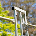 Rapidmesh Temporary Fence Hinge - 235 x 190 x 40mm - Silver - 1.3kg - SuperSaverAU - view 3