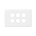 DETA X6 Six Gang Grid Plate - 70mm Polycarbonate - Modern Design - SuperSaverAU - view 1