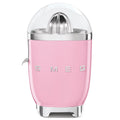 Smeg 50s Style citrus juicer - Pink, stainless steel reamer and strainer, Tritan Renew bowl - CJF11PKAU