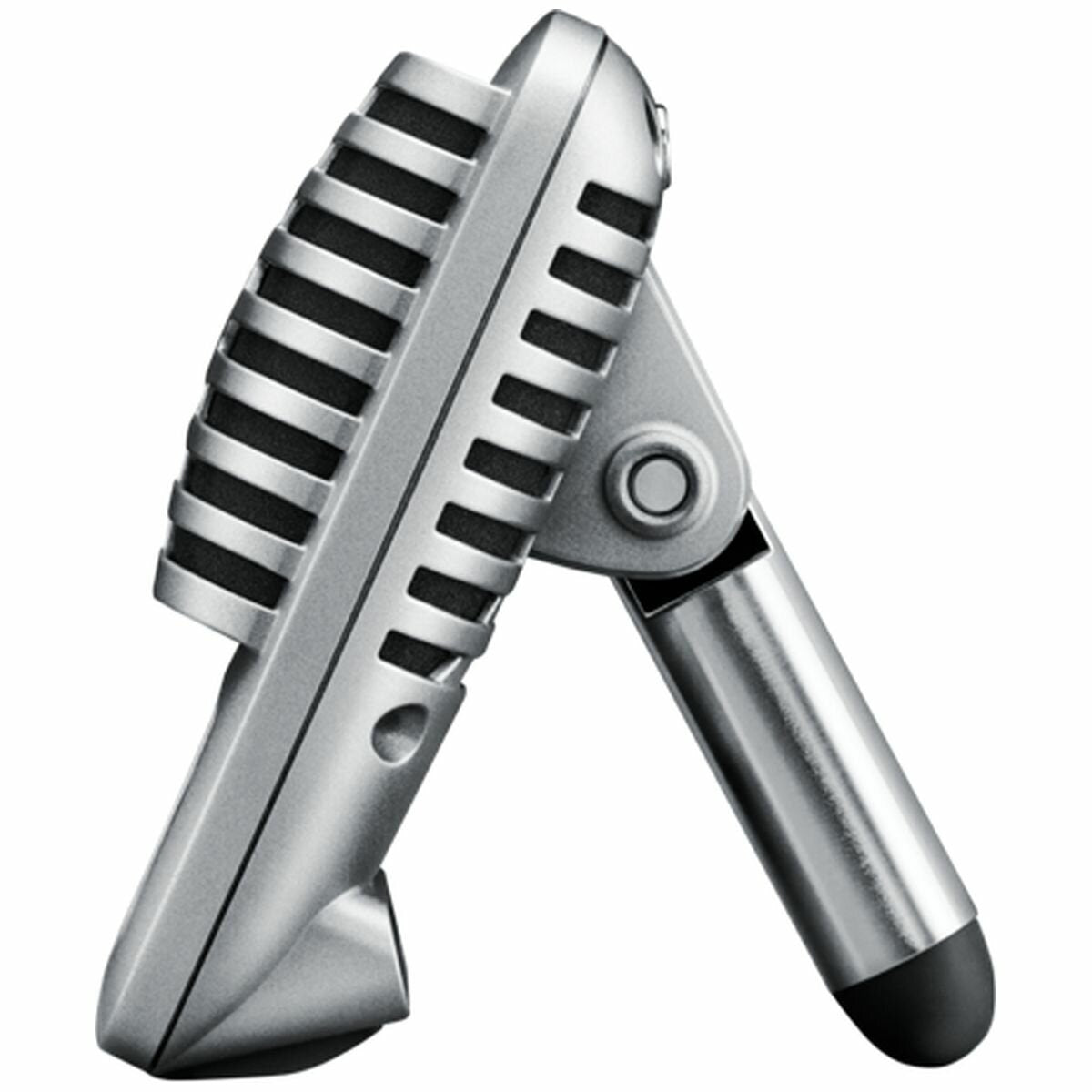 Shure MV51 Digital Condenser Microphone - All-Metal Build, Front Touch Panel, Silver - SHR-MV51-DIG