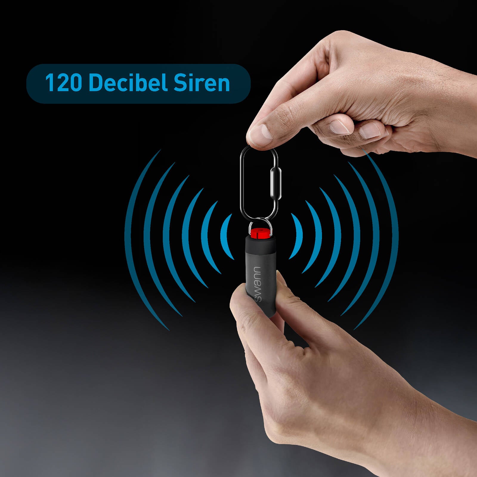 Swann ActiveResponse Gen 2 Graphite Personal Alarm 1 Pack SWIFI-ACTIVEG2B