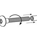 Vuepro Concealed Thread Bolt - 150mm - Zinc Nickel Coated - Heavy Duty - SuperSaverAU - view 5