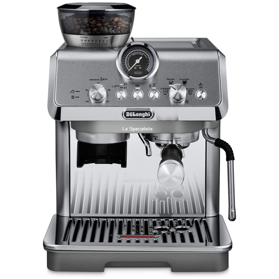 DeLonghi La Specialista Arte Evo Cold Brew manual coffee machine - metal - 15 grind settings - EC9255M2