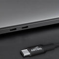 Antsig 1m 100W USB-C to USB-C Cable AP100WCC1 - Black Nylon Braided