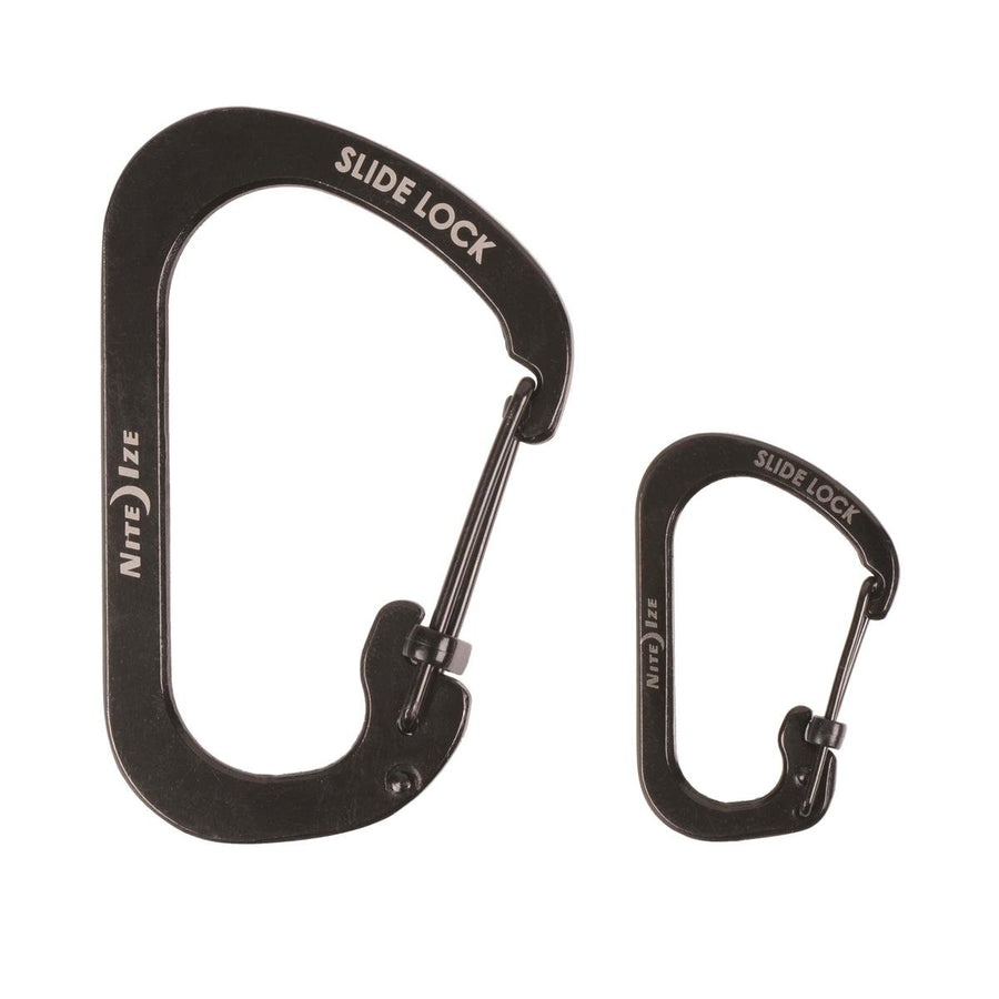 Nite Ize Carabiner Slide Lock Size 2 Black Stainless Steel Durable - SuperSaverAU - view 1