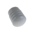 Adoored 45mm White Cushion Door Stop - Plastic - Wall Mounted - Protects Walls - SuperSaverAU - view 1