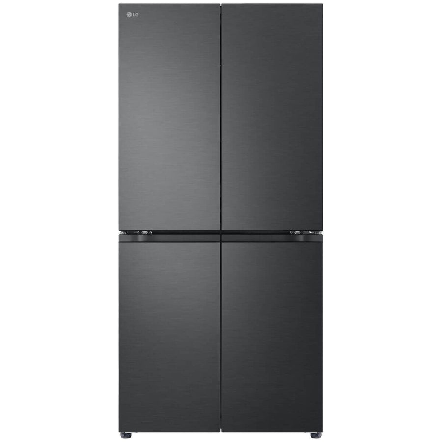 LG 530L French Door Fridge - Matte Black, 5 Star Energy, Hidden Hinges, ThinQ - GF-B505MBL
