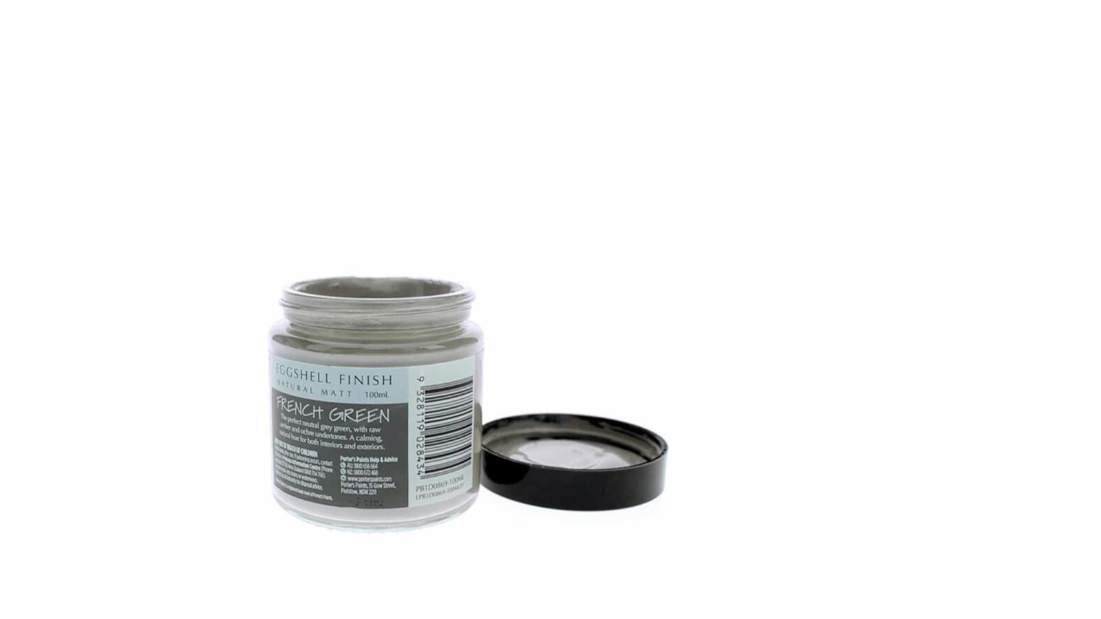 Porter's Paints Broadwall 100ml French Green Eggshell Wall Paint