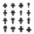 625 Piece Car Body Trim Clips Kit, Push-Type Plastic Fasteners for Bumpers and Panels - view 5