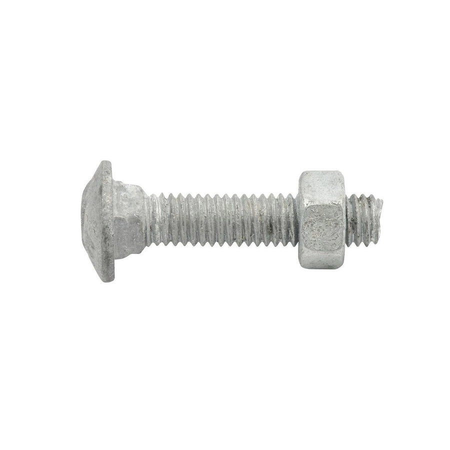 Zenith Cup Head Bolt - M6 x 30mm - 4.6 Grade Steel - Hot Dipped Galvanised - SuperSaverAU - view 1