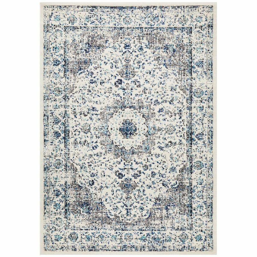 Rug Culture Evoke White Extra Large Rug - Power Loomed Polypropylene, Jute Weft Backing - EVO251WHI400X300