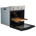 Brohn 60cm Electric Multifunction Oven - 80L, 10 Functions, Inbuilt AirFry, Stainless Steel - BRO6001SS