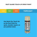 White Knight Rust Guard Touch Up Spray Paint 300g Classic Cream Satin
