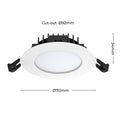 Arlec 9W Dimmable LED Downlight - 92mm - IP65 - Tri-Colour - Adjustable - SuperSaverAU - view 5