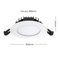 Arlec 9W 92mm IP65 Tricolour Dimmable LED Downlight 240V White Indoor Outdoor ALD271