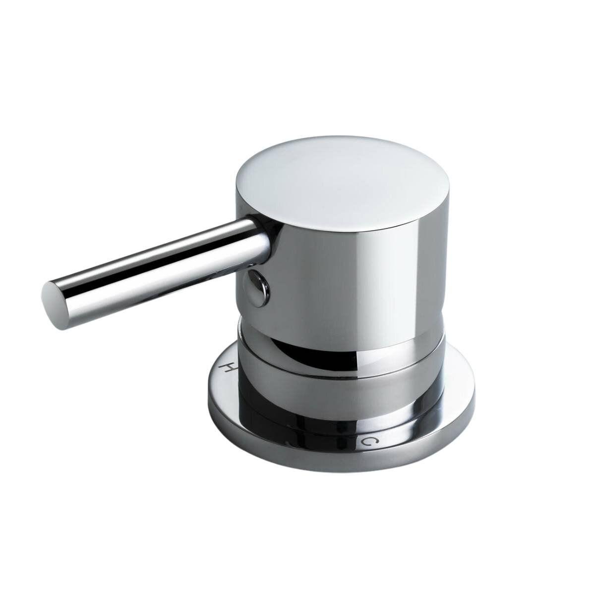 Rogerseller Tonic Hob Mixer - Chrome Finish - 48mm High, 55mm Wide - 3606013701