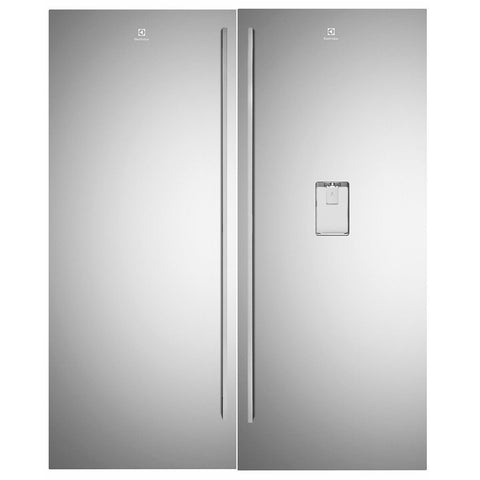 Electrolux 854L pigeon pair - 466L fridge and 388L freezer - ice and water dispenser - ERE5047SCREFE4227SCL