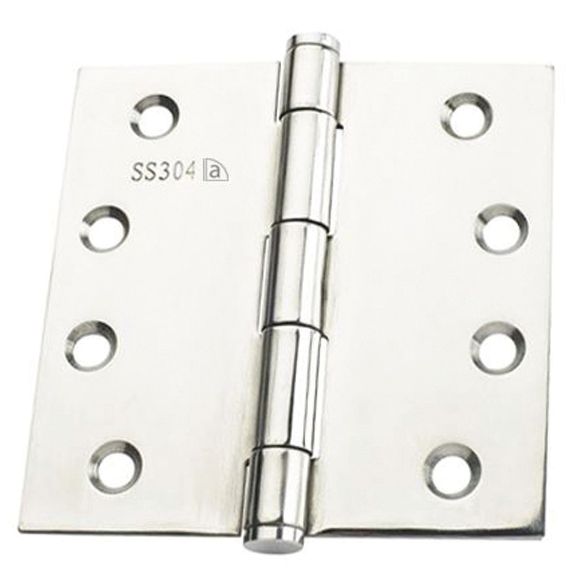 Austyle Fire Rated Fixed Pin Hinge - 100mm x 100mm x 2.5mm - Polished Stainless Steel - 1 Pack - SuperSaverAU - view 2