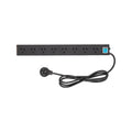 Hpm General Purpose 8 Outlet Surge Protected Powerboard Black - SuperSaverAU - view 1