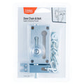 Taskmaster Door Chain Bolt - 52mm - Steel - Satin Chrome Security - SuperSaverAU - view 1